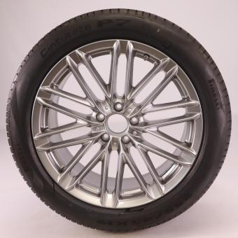 Ruota completa alluminio PIR/CinturatoP7 cerchio a 10 doppie razze 