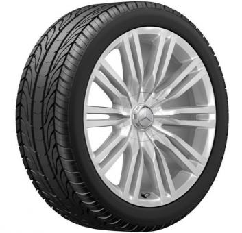 Cerchio in alluminio a 10 doppie razze 