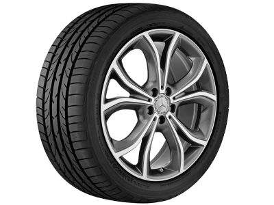 Cerchio in alluminio a 5 doppie razze 