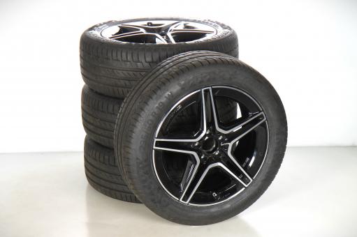 Set di ruote estive in lega da 19 pollici con pneumatici Continental per Classe GLA H247, Classe GLB X247, Mercedes-AMG originale