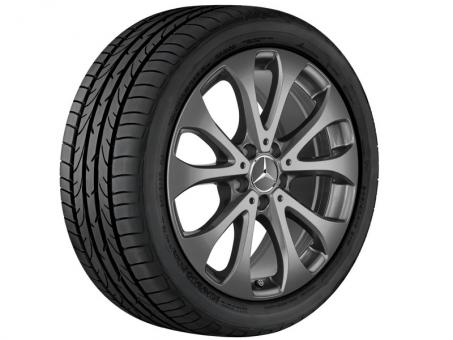 Cerchio in alluminio a 5 doppie razze 