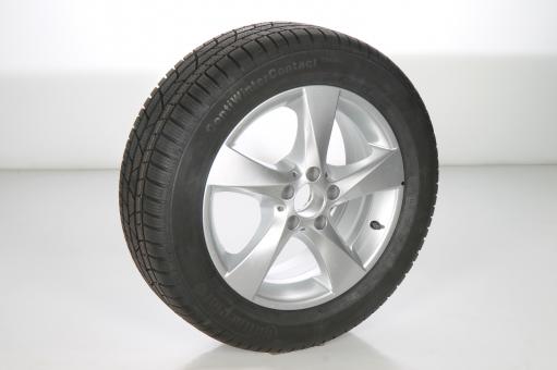 Ruota completa Alu Michelin/Pilot Alpin Cerchio a 5 razze 